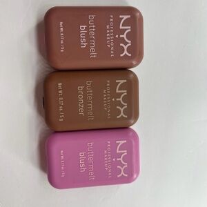 NYX Buttermelt Blush and Bronzer Trio - Pink and Brown